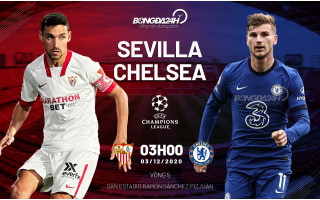 Soi kèo bóng đá trận đấu Sevilla vs Chelsea, 03h00 hôm nay ngày 03-12-2020